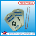 Tag de cão quentes feitos sob encomenda da venda do logotipo com a cola Epoxy da pata